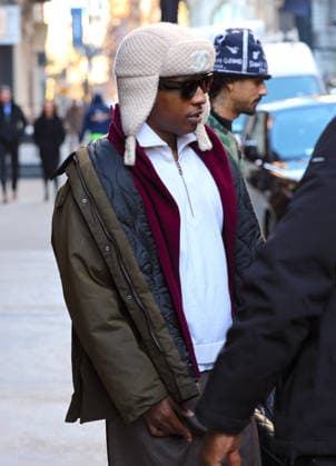 ASAP Rocky out in New York U.S Rapper ASAP Rocky with a Chanel winter hat leaves his hotel in New York, NY on January 15, 2026. Photo by Dylan Travis ABACAPRESS.COM New York NY  Copyright: xDylanxTravis ABACAx
