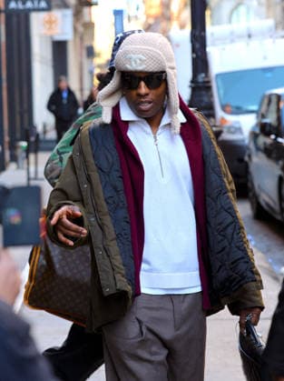 ASAP Rocky out in New York U.S Rapper ASAP Rocky with a Chanel winter hat leaves his hotel in New York, NY on January 15, 2026. Photo by Dylan Travis ABACAPRESS.COM New York NY  Copyright: xDylanxTravis ABACAx