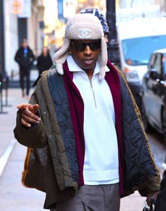 ASAP Rocky out in New York U.S Rapper ASAP Rocky with a Chanel winter hat leaves his hotel in New York, NY on January 15, 2026. Photo by Dylan Travis ABACAPRESS.COM New York NY  Copyright: xDylanxTravis ABACAx