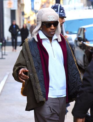 ASAP Rocky out in New York U.S Rapper ASAP Rocky with a Chanel winter hat leaves his hotel in New York, NY on January 15, 2026. Photo by Dylan Travis ABACAPRESS.COM New York NY  Copyright: xDylanxTravis ABACAx