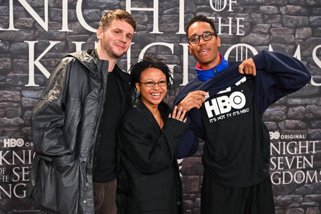premiere Knight of the seven kingdoms Mickey Down, Myha la and Konrad Kay on the red carpet of the premiere Knight of the seven kingdoms TV series of the HBO platform Italy at the cinema The space Moderno. Rome (Italy), 15th, January 2026 Copyright: xImago-Images Emmefotox
