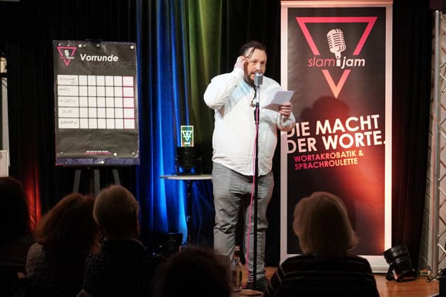 Schunke III tritt beim Slam Jam im Büttelborner Cafe Extra auf - Büttelborn 15.01.2026: Slam Jam im Cafe Extra