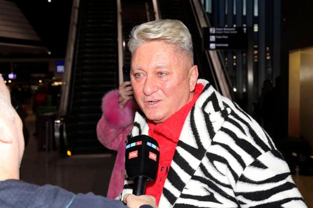 Hubert Fella bei der Abreise der Dschungelcamp-Kandidaten der RTL Reality-TV-Show Ich bin ein Star - holt mich hier raus nach Australien auf dem Flughafen Frankfurt am Main. Frankfurt, 15.01.2026