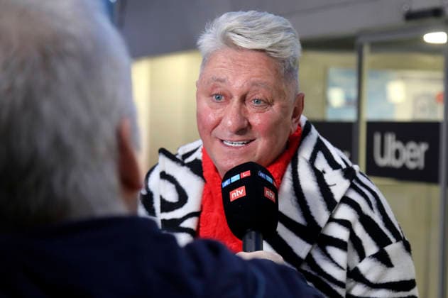 Hubert Fella bei der Abreise der Dschungelcamp-Kandidaten der RTL Reality-TV-Show Ich bin ein Star - holt mich hier raus nach Australien auf dem Flughafen Frankfurt am Main. Frankfurt, 15.01.2026