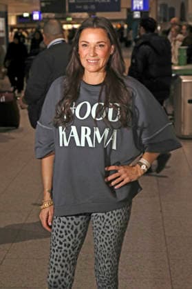 Simone Ballack bei der Abreise der Dschungelcamp-Kandidaten der RTL Reality-TV-Show Ich bin ein Star - holt mich hier raus nach Australien auf dem Flughafen Frankfurt am Main. Frankfurt, 15.01.2026