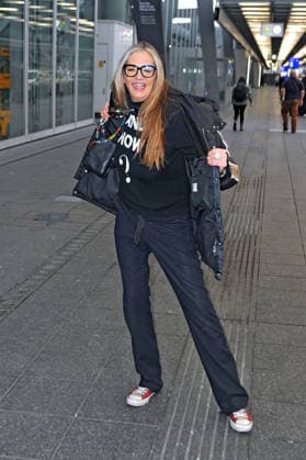 RTL - Dschungelcamp 2026. Nicole Belstler-Boettcher anläßlich der Abreise der Kandidaten der RTL - Sendung Ich bin ein Star - holt mich hier raus zum Dschungel-Camp 2026 in Australien am 16.01.2026 auf dem Flughafen Frankfurt Main. 20260116MWI099067