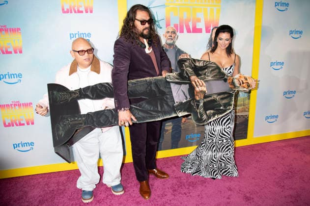 Jacob Batalon, Jason Momoa und Morena Baccarin beim Special Screening des Amazon Prime Video-Films The Wrecking Crew im Regal Times Square. New York, 15.01.2026