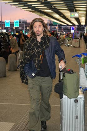 RTL Dschungelcamp - Frankfurt 2026. Gil Ofarim bei der Abreise zur RTL-Sendung Ich bin ein Star Holt mich hier raus. Dschungelcamp 2026 am Flughafen Frankfurt. Frankfurt Flughafen Hessen