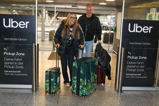 Abflug der Kandidaten der RTL-TV-Show ICH BIN EIN STAR HOLT MICH HIER RAUS Frankfurt Main, 15.01.2026 Nicole Belstler-Boettcher beim Abflug nach Australien ins RTL Dschungelcamp 2026 am Frankfurter Flughafen Hessen Deutschland Copyright: xMatthiasxGränzdörferx
