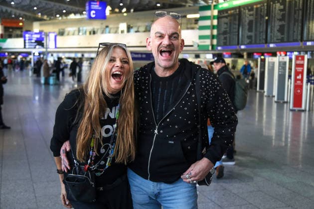 Abflug der Kandidaten der RTL-TV-Show ICH BIN EIN STAR HOLT MICH HIER RAUS Frankfurt Main, 15.01.2026 Nicole Belstler-Boettcher beim Abflug nach Australien ins RTL Dschungelcamp 2026 am Frankfurter Flughafen Hessen Deutschland Copyright: xMatthiasxGränzdörferx