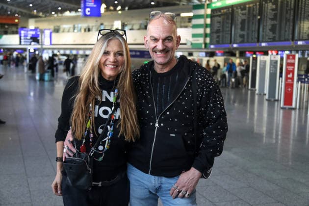 Abflug der Kandidaten der RTL-TV-Show ICH BIN EIN STAR HOLT MICH HIER RAUS Frankfurt Main, 15.01.2026 Nicole Belstler-Boettcher beim Abflug nach Australien ins RTL Dschungelcamp 2026 am Frankfurter Flughafen Hessen Deutschland Copyright: xMatthiasxGränzdörferx