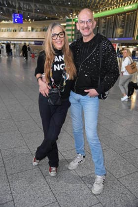 Nicole Belstler-Boettcher, Gloria Viagra - Abflug der Kandidaten der RTL TV-Show ICH BIN EIN STAR, HOLT MICH HIER RAUS am Frankfurter Flughafen in Frankfurt am Main am 16.01.2026