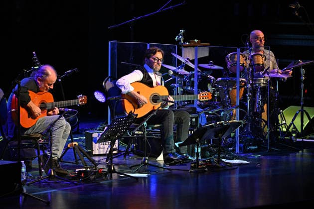 FORT LAUDERDALE, FL - JANUARY 15: Al Di Meola performs during The Guitarchitect Tour at The Parker on January 15, 2026 in Fort Lauderdale Florida. Copyright: xmpi04x