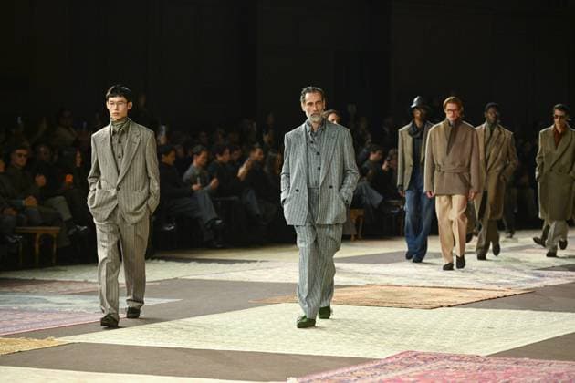 Milan, Milan Men s Fashion Week: Fall Winter 2026 - Men s Fashion, Fall Winter 2026 - Zegna Fashion Show In the photo: model  Copyright: xRiccardoxGIordanox xipa-agency.netx xRiccardoxGiordanox IPA_Agency_IPA70137413