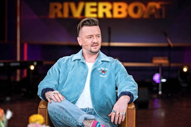 MDR - Riverboat. Sänger Ben Zucker anläßlich der Aufzeichnung der MDR - Talkshow Riverboat am 16.01.2026 in der Mediacity Leipzig. 20260116SFL0015