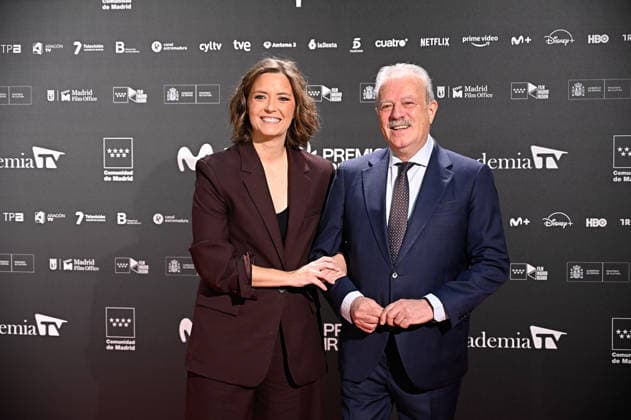 Iris Awards 2025 Maria Casado and Manuel Campo Vidal at the Iris Awards 2025 at the Real Casa de Correo on January 16, 2026 in Madrid Spain IRIS AWARDS TV ACADEMY FAMOSES AWARDS Madrid Madrid Spain  Copyright: xFranciscoxGuerrax 7224538