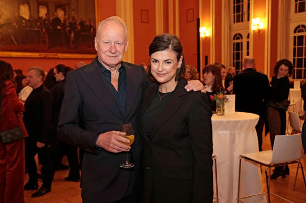 Stellan Skarsgard mit Ehefrau Megan Everett bei der Mayor s Night der European Film Academy im Rahmen des 38. Europäischen Filmpreises im Roten Rathaus. Berlin, 16.01.2026