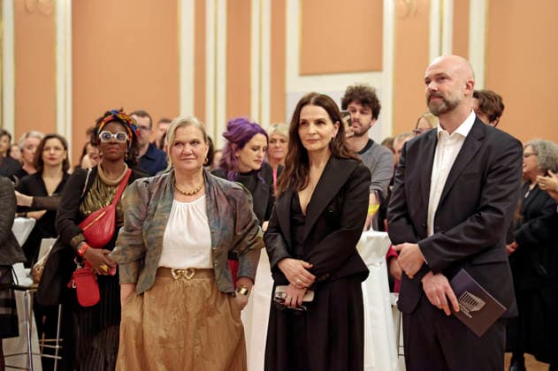 Ada Solomon, Juliette Binoche und Matthijs Wouter Knol bei der Mayor s Night der European Film Academy im Rahmen des 38. Europäischen Filmpreises im Roten Rathaus. Berlin, 16.01.2026
