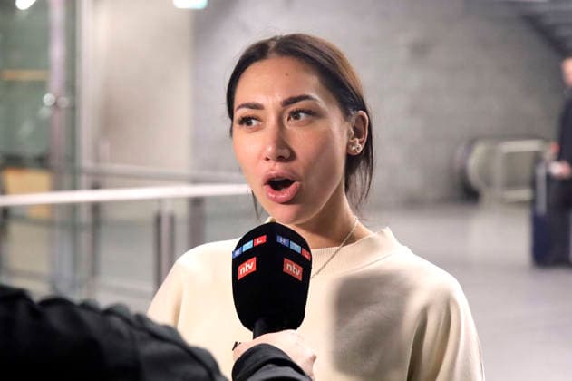 Samira Yavuz bei der Abreise der Dschungelcamp-Kandidaten der RTL Reality-TV-Show Ich bin ein Star - holt mich hier raus nach Australien auf dem Flughafen Frankfurt am Main. Frankfurt, 16.01.2026