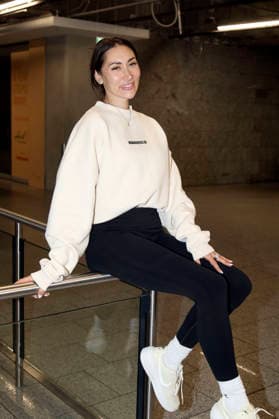 Samira Yavuz bei der Abreise der Dschungelcamp-Kandidaten der RTL Reality-TV-Show Ich bin ein Star - holt mich hier raus nach Australien auf dem Flughafen Frankfurt am Main. Frankfurt, 16.01.2026