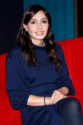 Gilda Sahebi im NDR Nachrichten- und Talkmagazin DAS! Rote Sofa im NDR Fernsehstudio Lokstedt. Hamburg, 16.01.2026