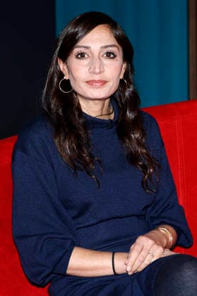Gilda Sahebi im NDR Nachrichten- und Talkmagazin DAS! Rote Sofa im NDR Fernsehstudio Lokstedt. Hamburg, 16.01.2026