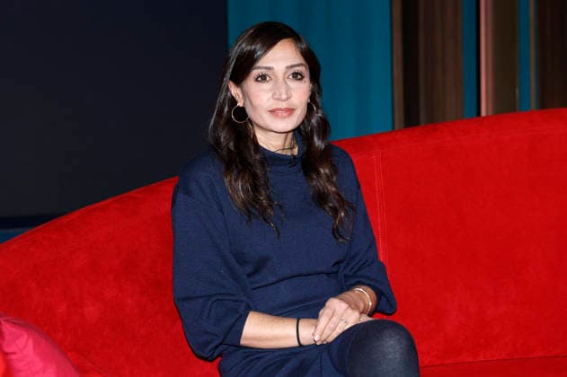 Gilda Sahebi im NDR Nachrichten- und Talkmagazin DAS! Rote Sofa im NDR Fernsehstudio Lokstedt. Hamburg, 16.01.2026