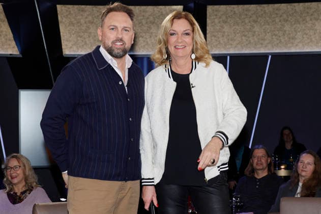 Steven Gätjen und Bettina Tietjen bei der Aufzeichnung der NDR Talk Show im NDR Fernsehstudio Lokstedt. Hamburg, 16.01.2026