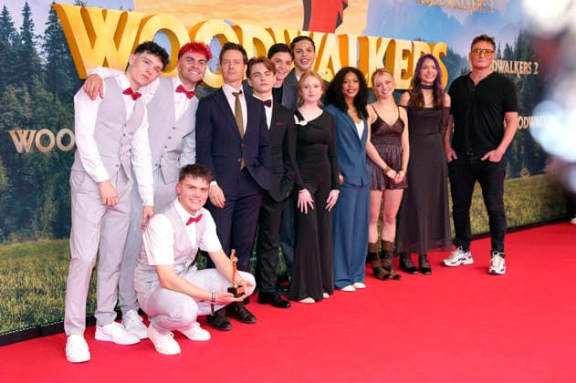 Emil Bloch, Emile ChÃ rif, Lilli Falk, Johan von Ehrlich, Sophie Lelenta, Lara Amelie Rosa, Olivia Sinclair, Cast und Team bei der Premiere des Kinofilms Woodwalkers 2 im Mathäser Filmpalast. München, 16.01.2026