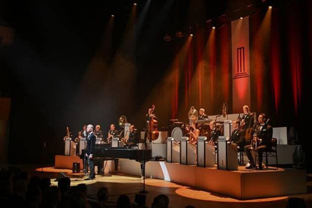 Max Raabe und das Palast Orchester bitten zum Hummel streicheln in die Philharmonie Essen ** NUR FÜR REDAKTIONELLE ZWECKE ** EDITORIAL USE ONLY **<p>Max Raabe und das Palast Orchester treten am Freitag, 16. Januar 2026 in der Philharmonie Essen auf. Deutschland NRW Essen Copyright: VladimirxWegener