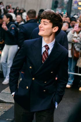Milan Fashion Week - Men F W 2026-27 Ralph Lauren Fashion Show Arrivals Milan, Italy Noah Schnapp Milan Fashion Week - Men F W 2026-27 Ralph Lauren Fashion Show Arrivals Milan, Italy 16th January 2026 SGPItalia id 134349_001 Not Exclusive  Copyright: xx