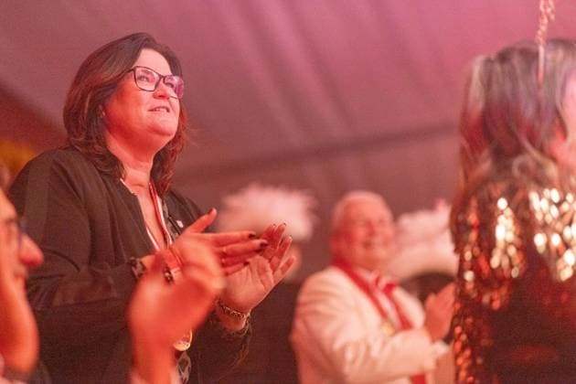 Emmerich: Karnevalssitzung Elferrat Praest ** NUR FÜR REDAKTIONELLE ZWECKE ** EDITORIAL USE ONLY **<p>Auftritt der Band Dörmakar bei der Karnevalssitzung des Elferrats Praest am Freitag, 16. Januar 2026 im Festzelt in Emmerich-Praest. Emmerich Copyright: KarlxBanski
