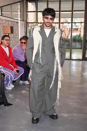 Milan, Milan Men s Fashion Week: Fall Winter 2026 - Men s Fashion, Fall Winter 2026 - Pronounce show - Front row. Pictured: Olaf Hernandez  Copyright: xSimonaxChiocciax xipa-agency.netx xFotosickix IPA_Agency_IPA70198983