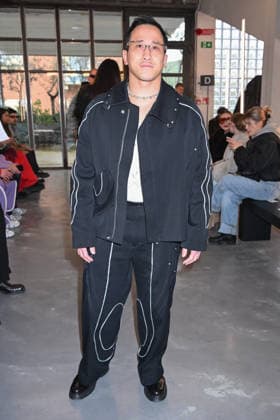 Milan, Milan Men s Fashion Week: Fall Winter 2026 - Men s Fashion, Fall Winter 2026 - Pronounce show - Front row. Pictured: Florian Picasso  Copyright: xSimonaxChiocciax xipa-agency.netx xFotosickix IPA_Agency_IPA70198947