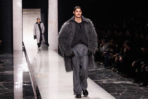 Foto IPP - Cinzia Camela Gruppo Editoriale LiveMedia Milano 17 01 2026 Nella foto: A model walks the runway during the Dolce and Gabbana Fall Winter 2026–2027 menswear show at Milan Men s Fashion Week, on January 17, 2026, in Milan, Italy. Photo by Cinzia Camela. Italy Photo Press - World Copyright Dolce and Gabbana - Runway - Mil