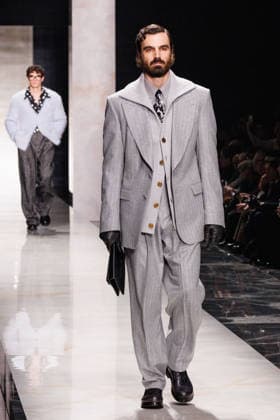 Foto IPP - Cinzia Camela Gruppo Editoriale LiveMedia Milano 17 01 2026 Nella foto: A model walks the runway during the Dolce and Gabbana Fall Winter 2026–2027 menswear show at Milan Men s Fashion Week, on January 17, 2026, in Milan, Italy. Photo by Cinzia Camela. Italy Photo Press - World Copyright Dolce and Gabbana - Runway - Mil