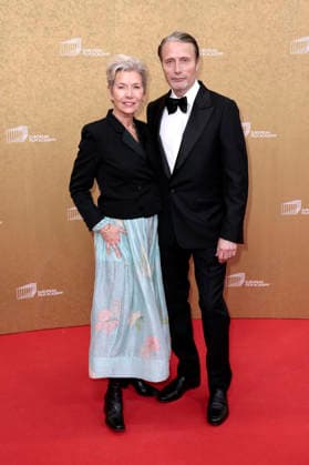 Mads Mikkelsen mit Ehefrau Hanne Jacobsen bei der Verleihung des 38. Europäischen Filmpreises 2026 im Haus der Kulturen der Welt. Berlin, 17.01.2026
