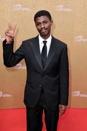 Djiby Kebe bei der Verleihung des 38. Europäischen Filmpreises 2026 im Haus der Kulturen der Welt. Berlin, 17.01.2026