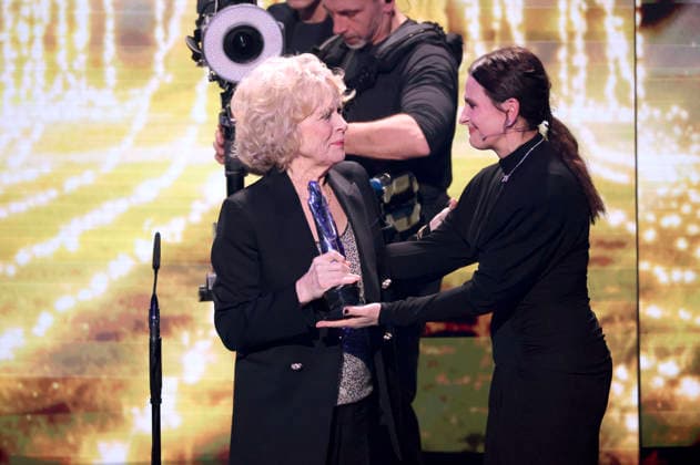 Liv Ullmann und Juliette Binoche bei der Verleihung des 38. Europäischen Filmpreises 2026 im Haus der Kulturen der Welt. Berlin, 17.01.2026
