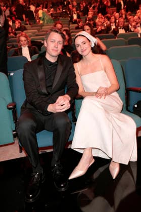 Halfdan Ullmann Tondel und Renate Reinsve bei der Verleihung des 38. Europäischen Filmpreises 2026 im Haus der Kulturen der Welt. Berlin, 17.01.2026