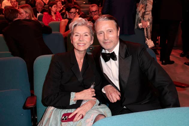 Mads Mikkelsen mit Ehefrau Hanne Jacobsen bei der Verleihung des 38. Europäischen Filmpreises 2026 im Haus der Kulturen der Welt. Berlin, 17.01.2026