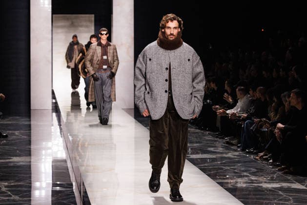 Foto IPP - Cinzia Camela Gruppo Editoriale LiveMedia Milano 17 01 2026 Nella foto: A model walks the runway during the Dolce and Gabbana Fall Winter 2026–2027 menswear show at Milan Men s Fashion Week, on January 17, 2026, in Milan, Italy. Photo by Cinzia Camela. Italy Photo Press - World Copyright Dolce e Gabbana - Runway - Milan