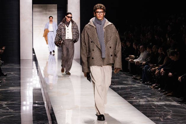 Foto IPP - Cinzia Camela Gruppo Editoriale LiveMedia Milano 17 01 2026 Nella foto: A model walks the runway during the Dolce and Gabbana Fall Winter 2026–2027 menswear show at Milan Men s Fashion Week, on January 17, 2026, in Milan, Italy. Photo by Cinzia Camela. Italy Photo Press - World Copyright Dolce e Gabbana - Runway - Milan