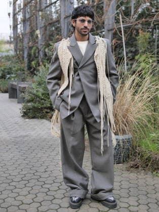 Milan, Milan Men s Fashion Week: Fall Winter 2026 2027 - Men s Fashion, Fall Winter 2026. - Pronounce fashion show - In the photo Guest  Copyright: xLucaxPontix xipa-agency.netx xLucaPonti IpaAgencyx IPA_Agency_IPA70222648
