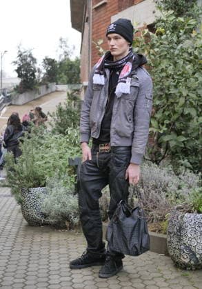 Milan, Milan Men s Fashion Week: Fall Winter 2026 2027 - Men s Fashion, Fall Winter 2026. - Pronounce fashion show - In the photo Guest  Copyright: xLucaxPontix xipa-agency.netx xLucaPonti IpaAgencyx IPA_Agency_IPA70222892