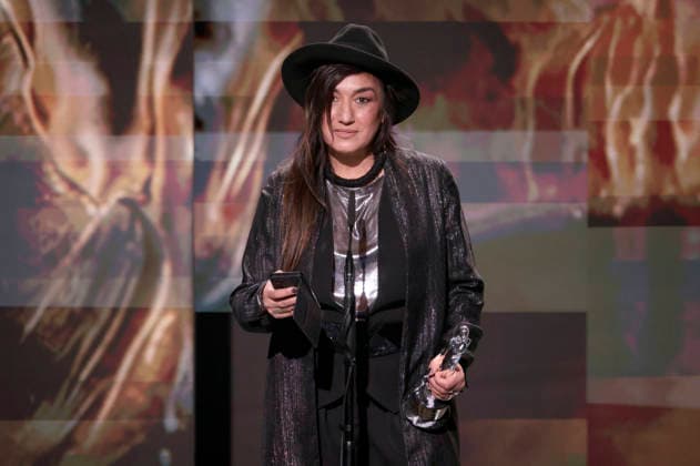 Nadia Acimi bei der Verleihung des 38. Europäischen Filmpreises 2026 im Haus der Kulturen der Welt. Berlin, 17.01.2026