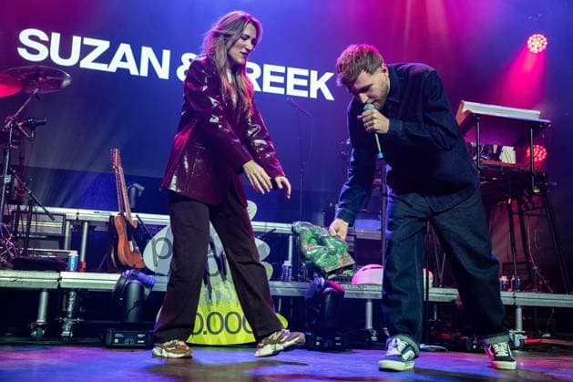 GRONINGEN Susan and Freek accept the 2026 Pop Prize on the final day of Eurosonic Noorderslag (ESNS). The prize is awarded annually to a band or artist who has made a significant impact on Dutch pop music in the past year. PAUL BERGEN ANP netherlands out - belgium out  Copyright: xx x547808385x originalFilename: 547808385.jpg