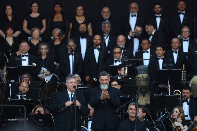 Santiago January 17, 2026 At the National Stadium, the National Symphony Orchestra of Chile and the Symphonic Choir of the University of Chile present the concert, Carmina Burana Jonnathan Oyarzun Aton Chile, Santiago Chile Aton 1118949  Copyright: JONNATHANxOYARZUN ATONxCHILE