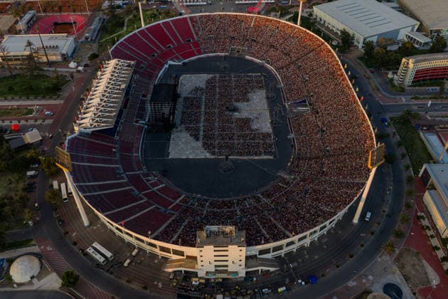 Santiago January 17, 2026 The National Symphony Orchestra of Chile and the Symphonic Choir of the University of Chile present the concert, Carmina Burana, at the National Stadium Javier Torres Aton Chile, Santiago Chile Aton Chile Aton 1118978  Copyright: JAVIERxTORRES ATONxCHILE
