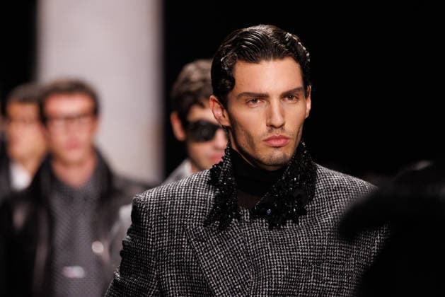 News - Dolce & Gabbana - Runway - Milan Fashion Week - Menswear Fall Winter 2026-2027 Model walk the runway for the finale during the Dolce &amp; Gabbana Fall Winter 2026 2027 menswear show at Milan Men s Fashion Week, on January 17, 2026, in Milan, Italy. Photo by Cinzia Camela. Milan Metropol Italy Copyright: xCinziaxCamelax xLiveMediax LPN_2243842